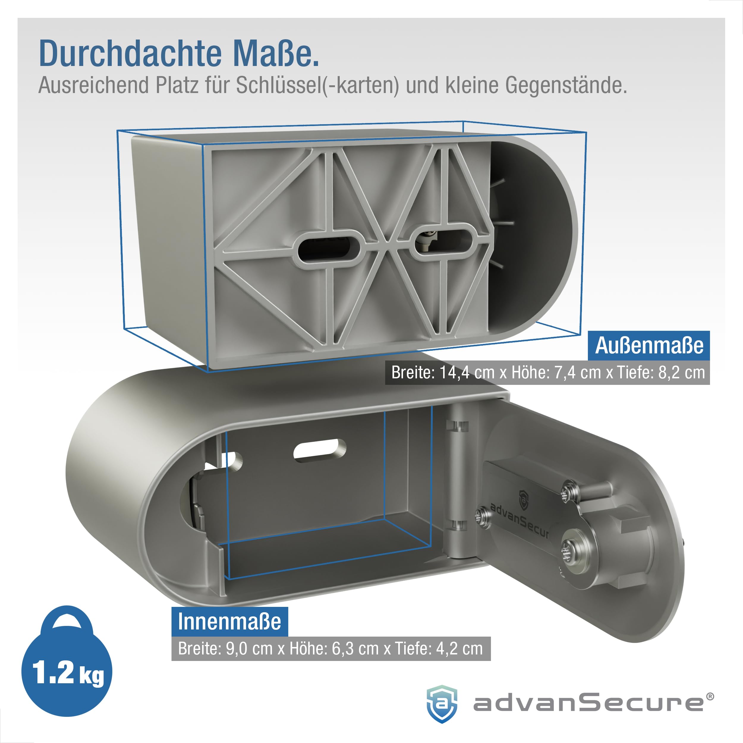 Schlüssel-Tresor M4 Design-Schlüsselsafe Spezialschloss deutsche Fertigung