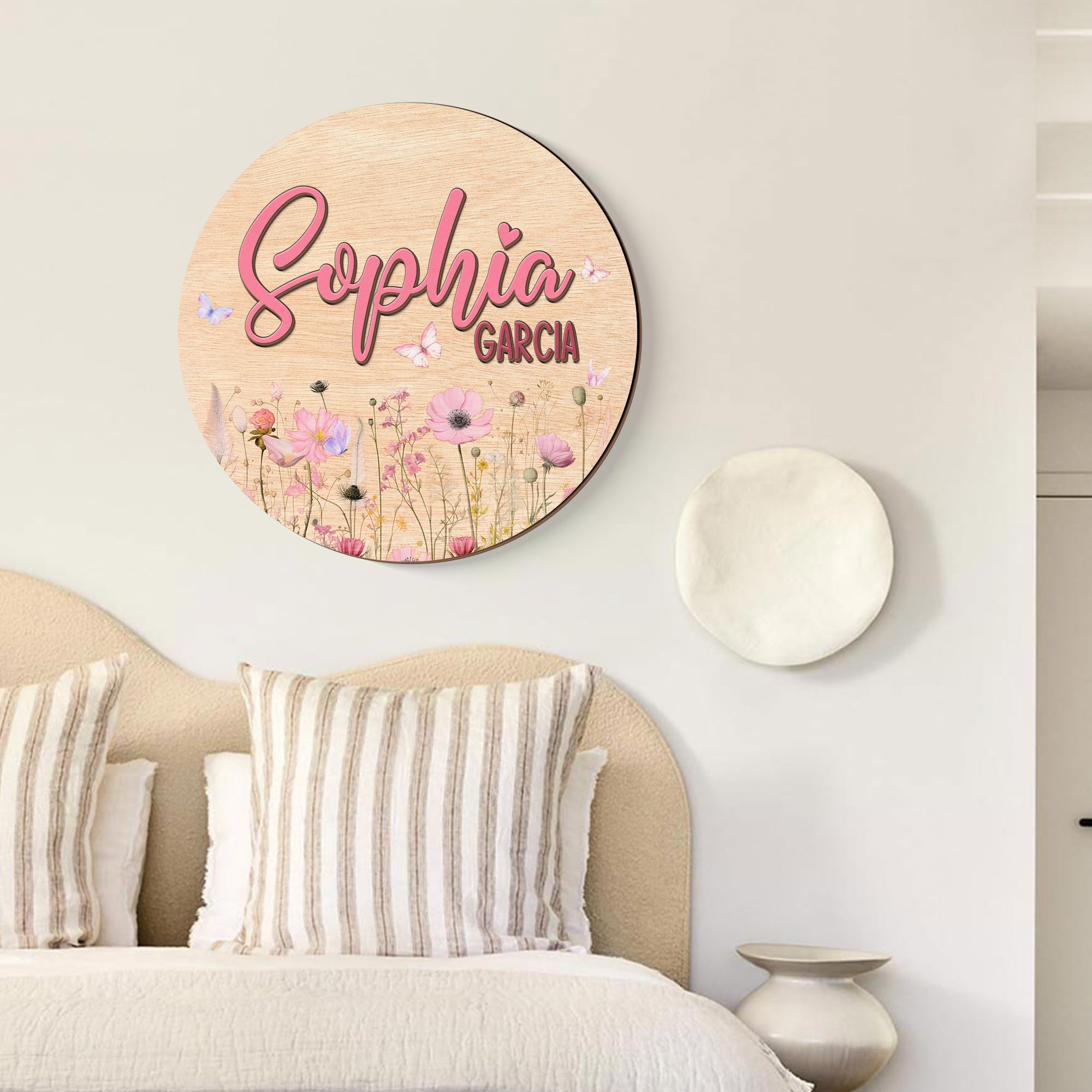 Personalized Wooden Name Sign for Nursery, Wall Letters Customized Name Sign, Baby Room Decor, Baby Name Reveal, Newborn Name Reveal (B4)