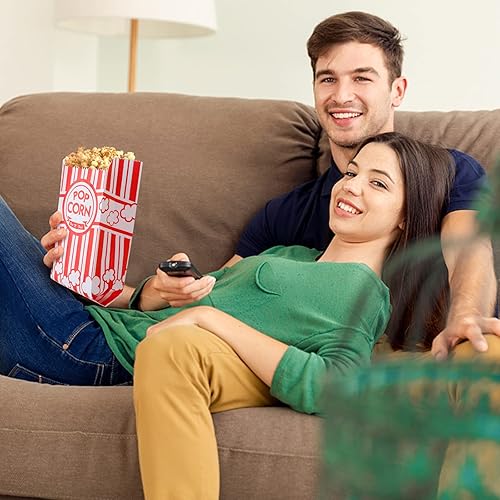Miniatura 4 de Essenya 500 bolsas de papel para palomitas de maíz, bolsas de 1 oz, porciones individuales para fiestas de máquina, bolsa de maíz pop a granel