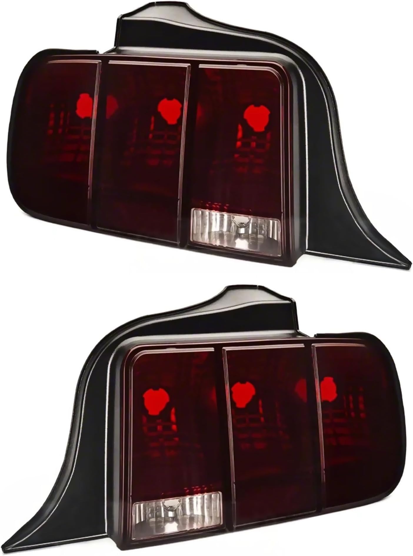 Raxiom Smoked Tail Lights Set Assembly - Iconic Styling Fits Ford Mustang 2005-2009