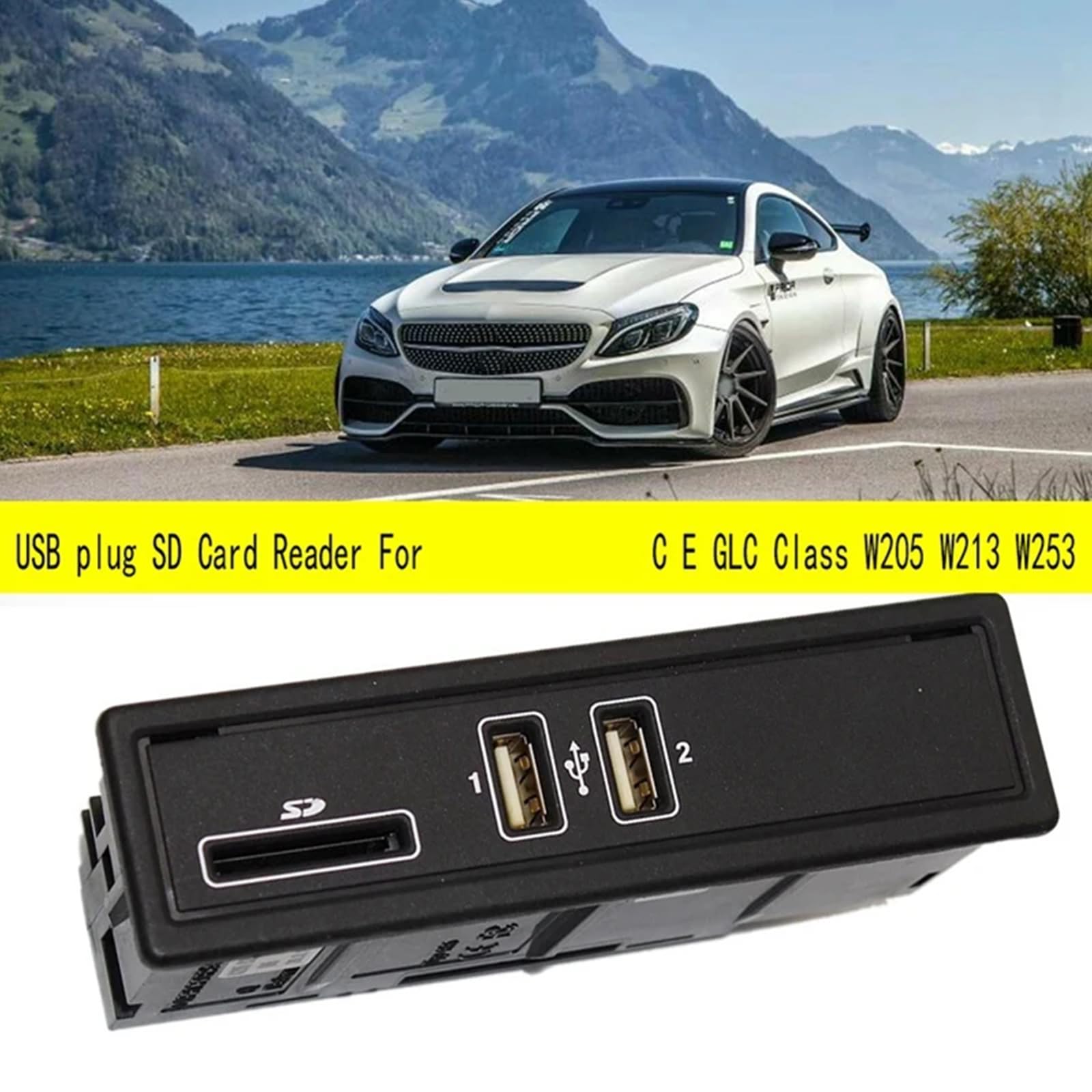 Adattatore USB di ricambio per lettore di schede con presa USB per lettore multimediale W205 W213 W253 C180 C260 GLC200 E180 Plug Media Reader