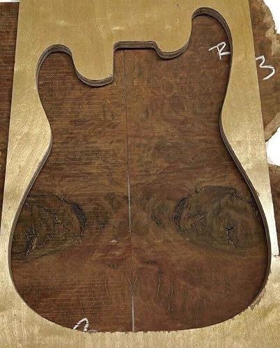 Beautiful Australian Red Gum Bookmatched Burl Guitar Drop Tops #63 Suitable Wood Pieces For Wood Crafts And Projects #TOP5