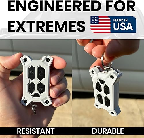 Vista 45 de Funda para llavero Chevy – para funda de llavero GMC – Accesorios Silverado Sierra – Abrebotellas integrado – Compatible con guía de ajuste