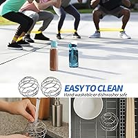 Vista 5 de 6 bolas agitadoras, bolas batidoras de alambre inoxidable 304 de gran tamaño para mezclar polvos, batidos de proteínas, bebidas, mezclador de vasos