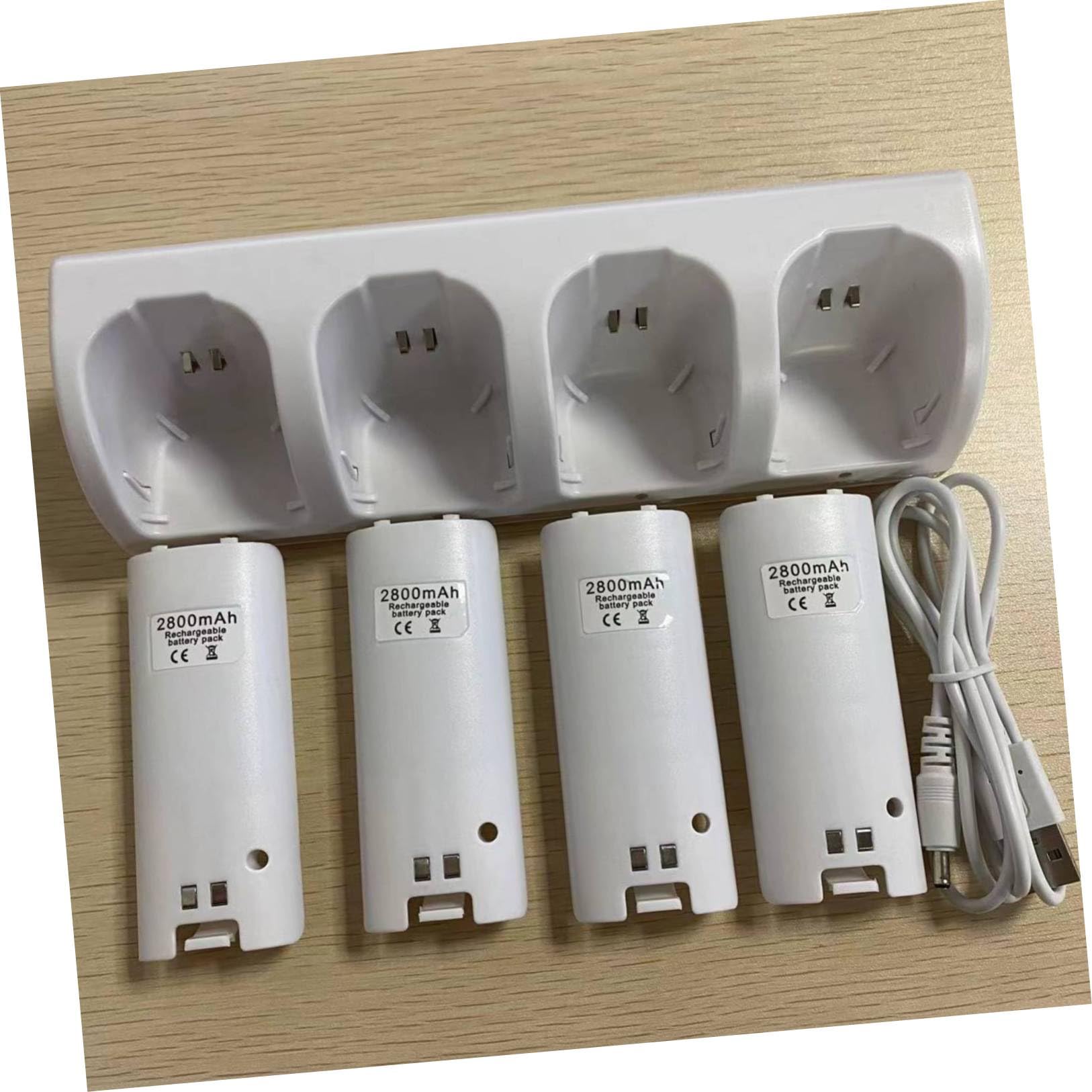 Tofficu Caricabatteria 4 Slot Stazione Di Ricarica Della Batteria Caricabatteria Usb Slot Di Ricarica Della Batteria Adattatore Per Ricaricare Batterie
