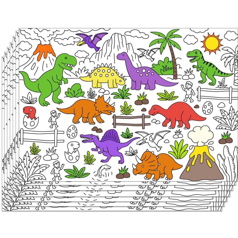 Set de table en papier à colorier animaux : la solution pour des repas calmes