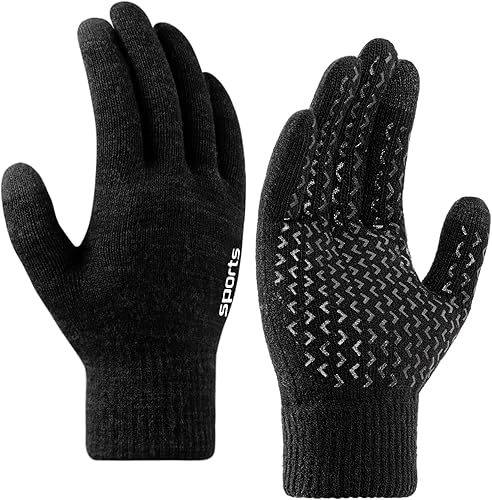 Miniatura 8 de Trifabricy Winter Gloves for Men Women - Wool Fleece Liner Touchscreen Gloves, Thermal Warm Winter Gloves for Cold Weather