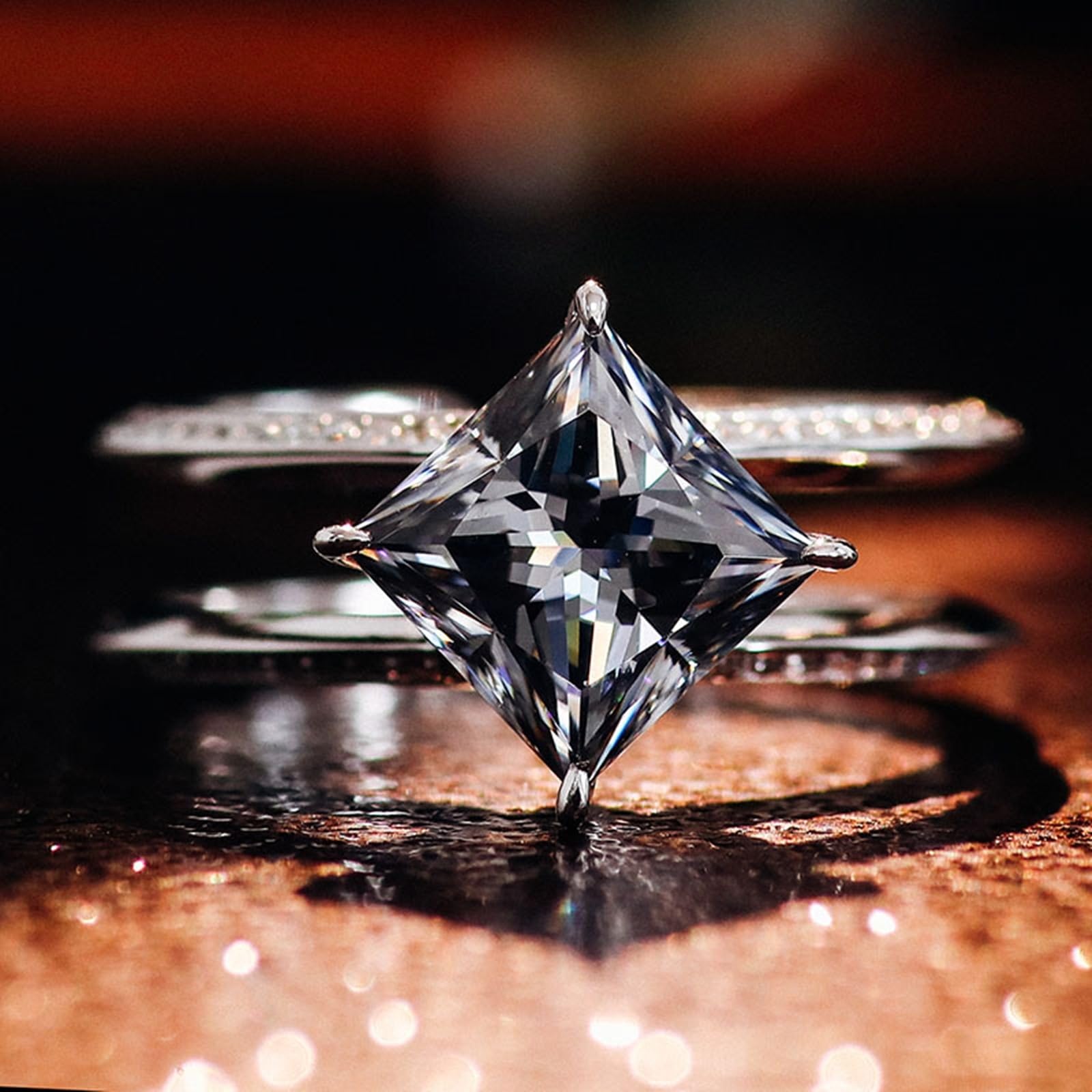 Pierścionek damski 375/585/750, prawdziwe złoto, białe złoto, pierścionek ślubny z Moissanite D Color VVS1 pierścionek zaręczynowy 9K/14K/18K złoto