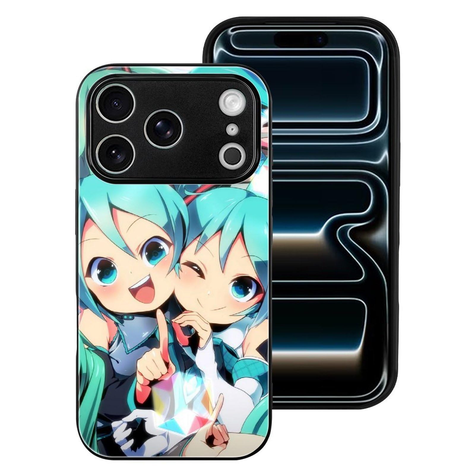 Amazon.co.jp: iPhone17Pro用ケース 強化ガラス 初音ミク TPUバンパー