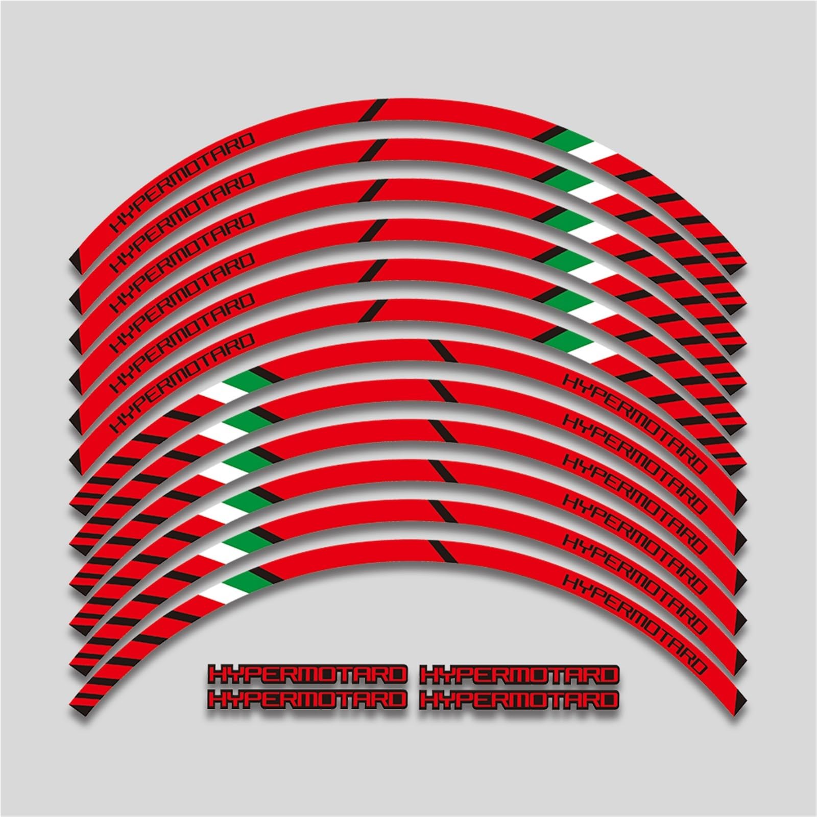FGLFPXI 17inch Motorcycle Accessories Stickers Rim Decals Wheels Hub Reflective Stripe Tape for Hypermotard 939 821 796 950 1100