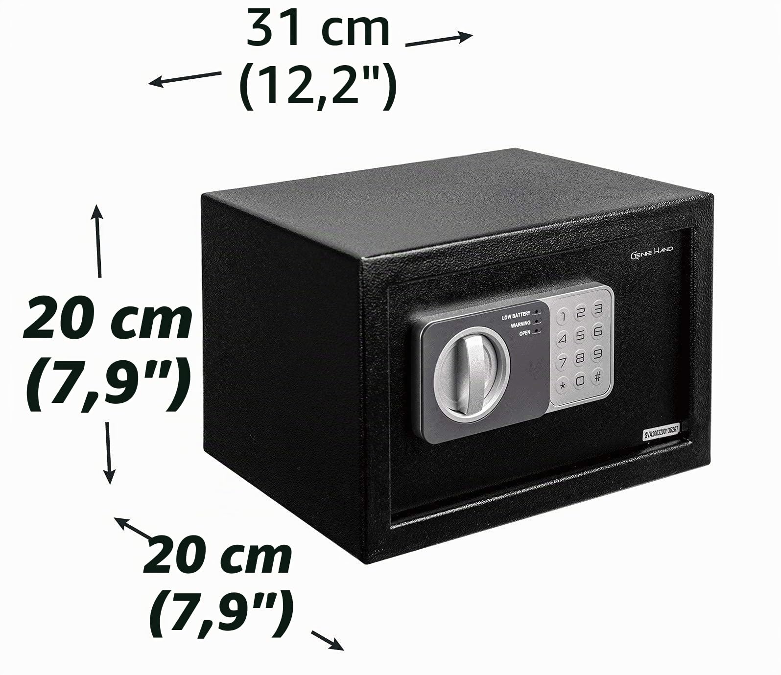 Genie Hand – Caja Fuerte A Tiempo, Caja Fuerte Temporizada – Cerradura B-Class – Anti Bounce Technology