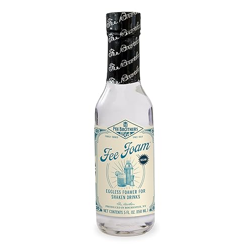 Fee Brothers Fee Foam - Cocktail Foamer and Mixer, Egg Substitute, Vegan-Friendly, Gluten Free, 5 fl oz