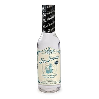Fee Brothers Fee Foam - Cocktail Foamer and Mixer, Egg Substitute, Vegan-Friendly, Gluten Free, 5 fl oz