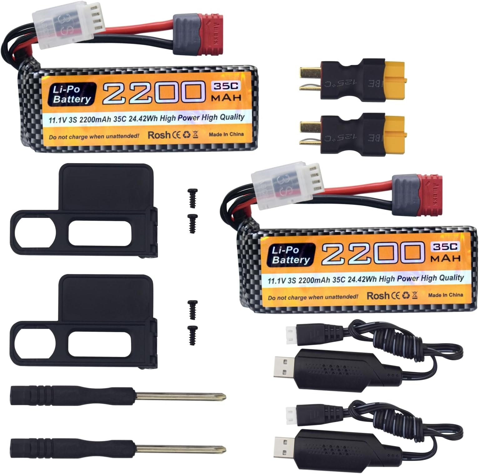 AMZZN 5PCS 3,7V 1200mAh 30C JST Plug Lipo Batterie Avec Chargeur 5-en-1 Pour MJX T04 T05 T25 X900 X9TW V2400HD V2450FPV V2450GPS Télécommande Drone