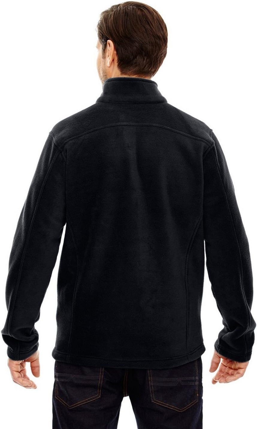 Ash City - Core 365 Men's Tall Journey Fleece Jacket XLT BLACK - Image 2
