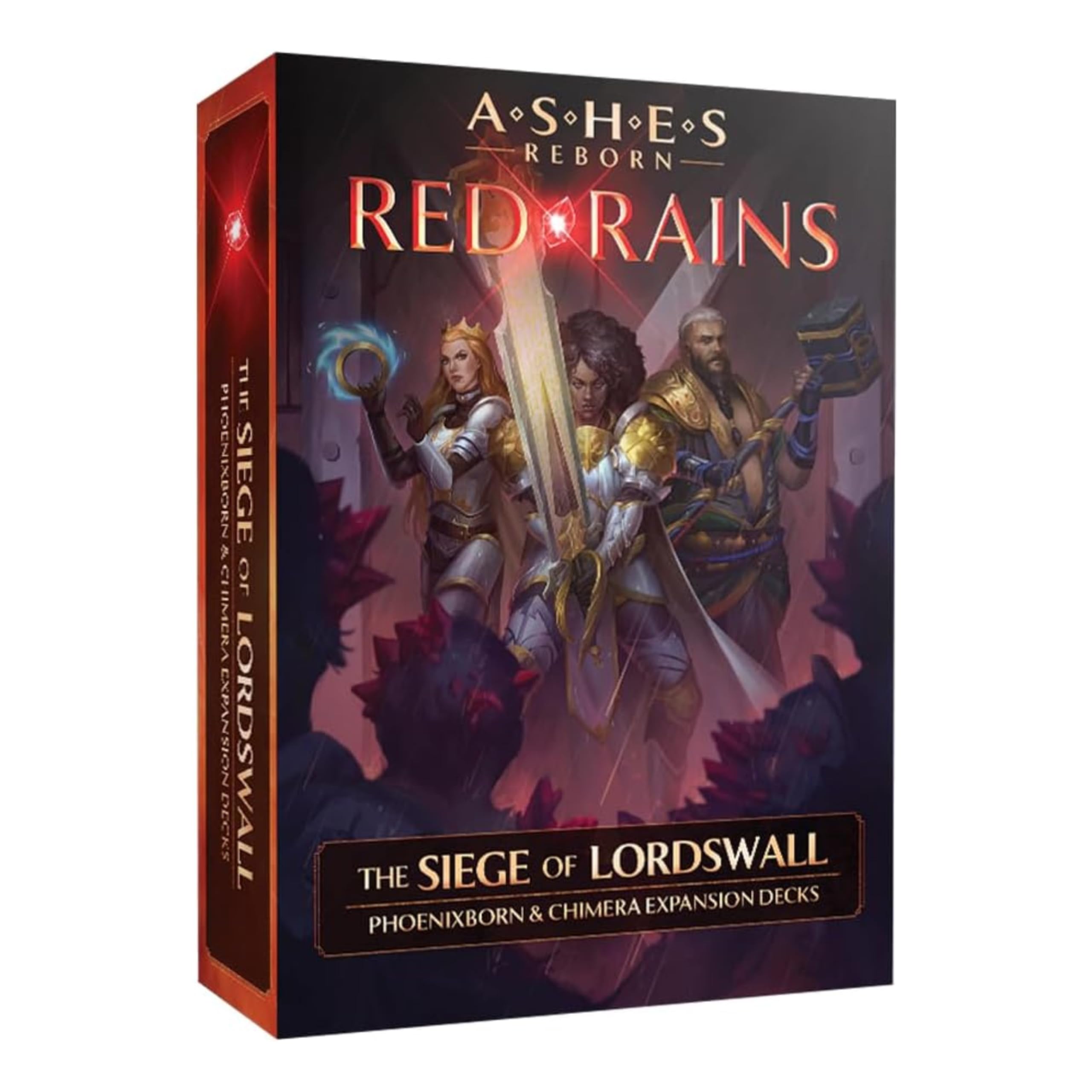 Plaid Hat Games Ashes Reborn: Red Rains Siege of Lordswall Expansion Decks – Phoenixborn & Chimera Set for 1-2 Players, Ages 14+ – Requires Corpse of Viros & Master Set