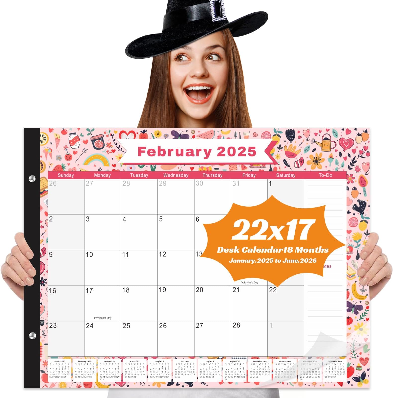 Desk Calendar 20252026 Large 22"x17" Monthly Planner Pad