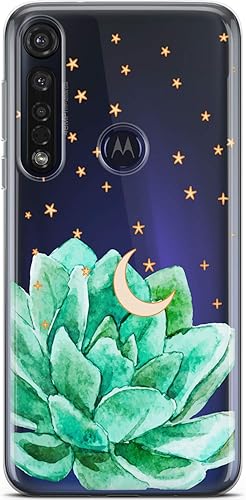 Miniatura 5 de Mertak Funda para teléfono compatible con Motorola Edge + Moto G9 G8 Plus G7 Play Power Z4 Slim Cactus Green Plantas Diseño de Plantas protectoras
