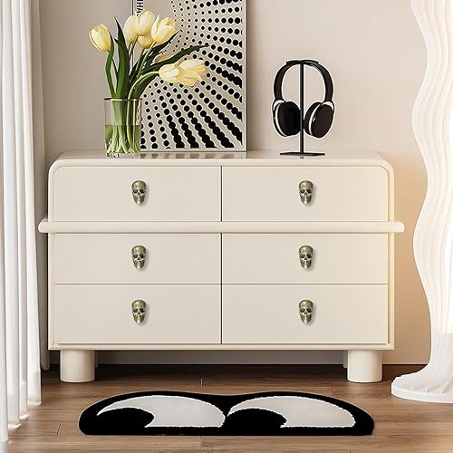 Miniatura 10 de BAMI-LEE House Pomo vintage de calavera para armario, 4 piezas para muebles de cocina, aparador, armario con tornillos (lata antigua)