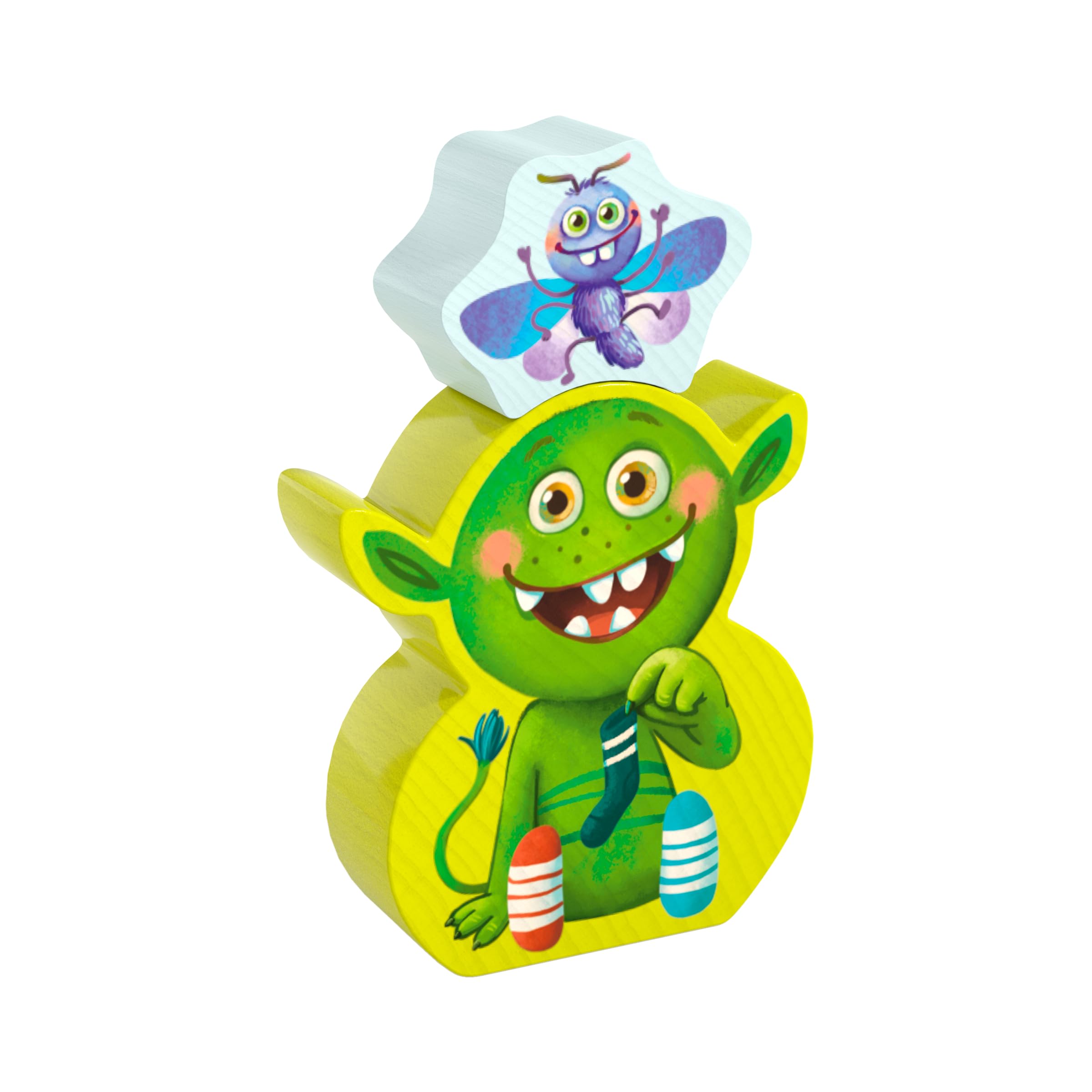 HABA 2011722004 - El Monstruo de los Calcetines – Edición Limitada de Aniversario, Juego Infantil de Mesa de observación y Velocidad. Más 4 años