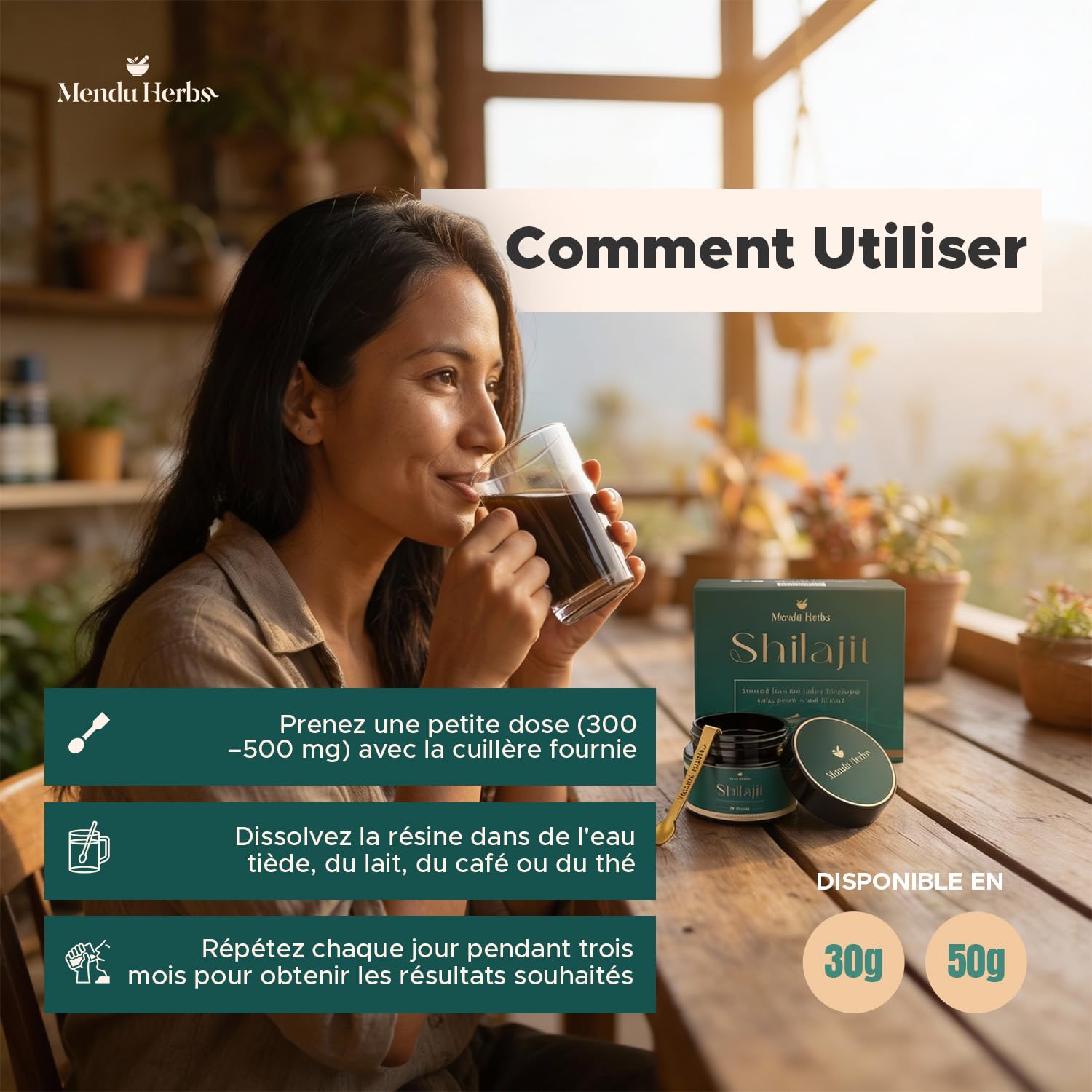 Shilajit Pur Résine 50 g | Shilajit Original Himalaya 100% Naturel | Approvisionnement 3 Mois+ | Riche en Acide Fulvique, +85 Oligo-éléments | Testé en Laboratoire | Végétalien