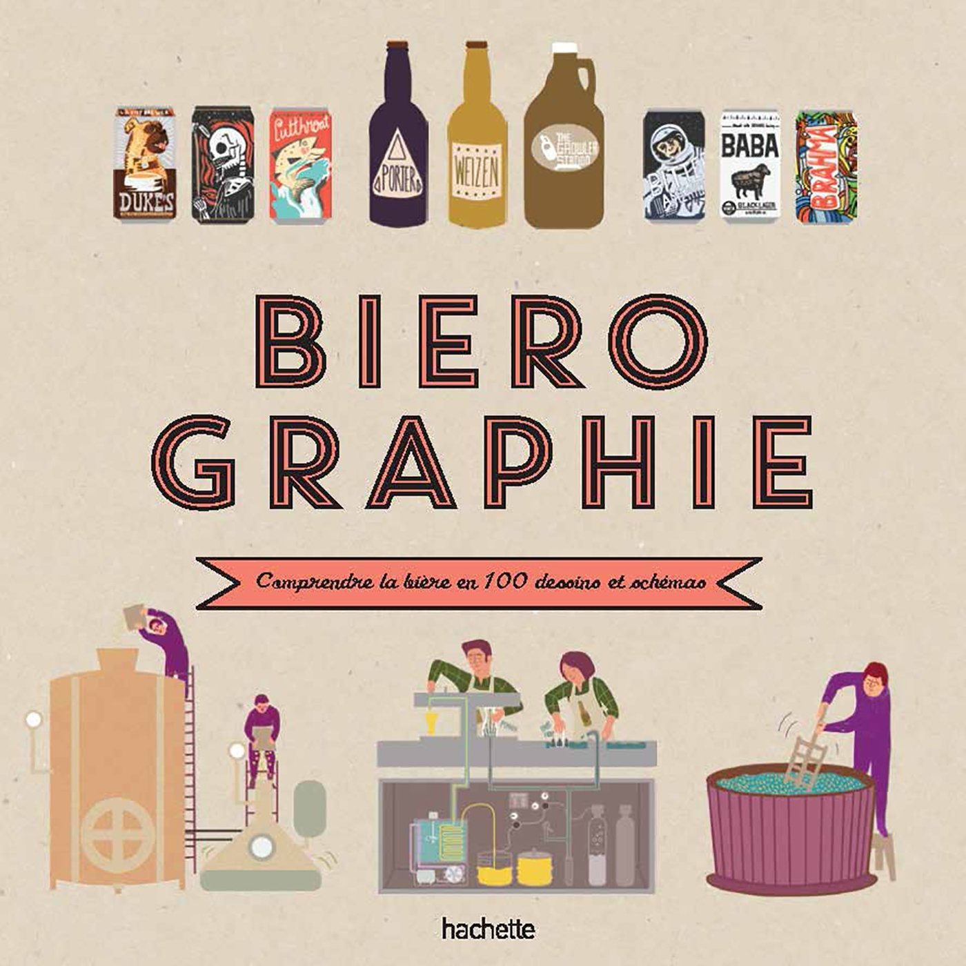 BIEROGRAPHIE : COMPRENDRE LA BIÈRE EN 100 DESSINS ET SCHÉMAS Pierre, Elisabeth and Pham, Anne-Laure