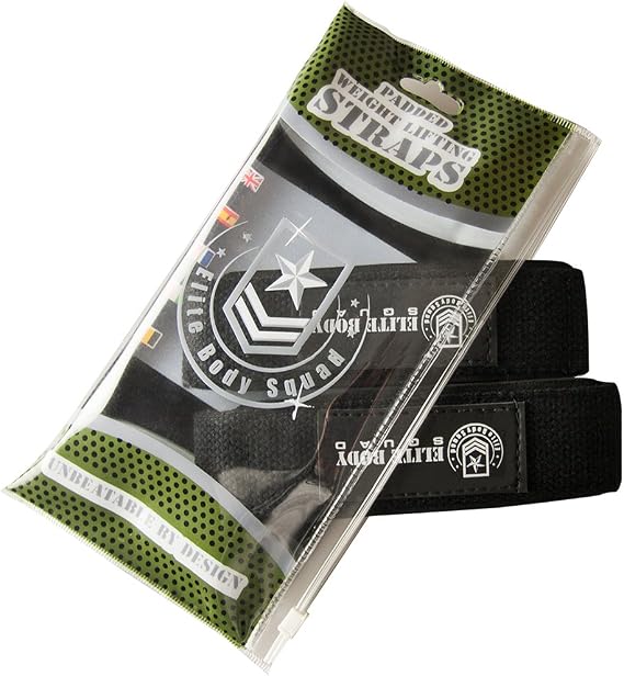 Pro Weight Lifting Straps Lifting Straps With Neoprene Padded Wrist Support + Double Stitched 100% Cotton – 60cm Long Heavy Duty Wrist Straps For Weight TraininG