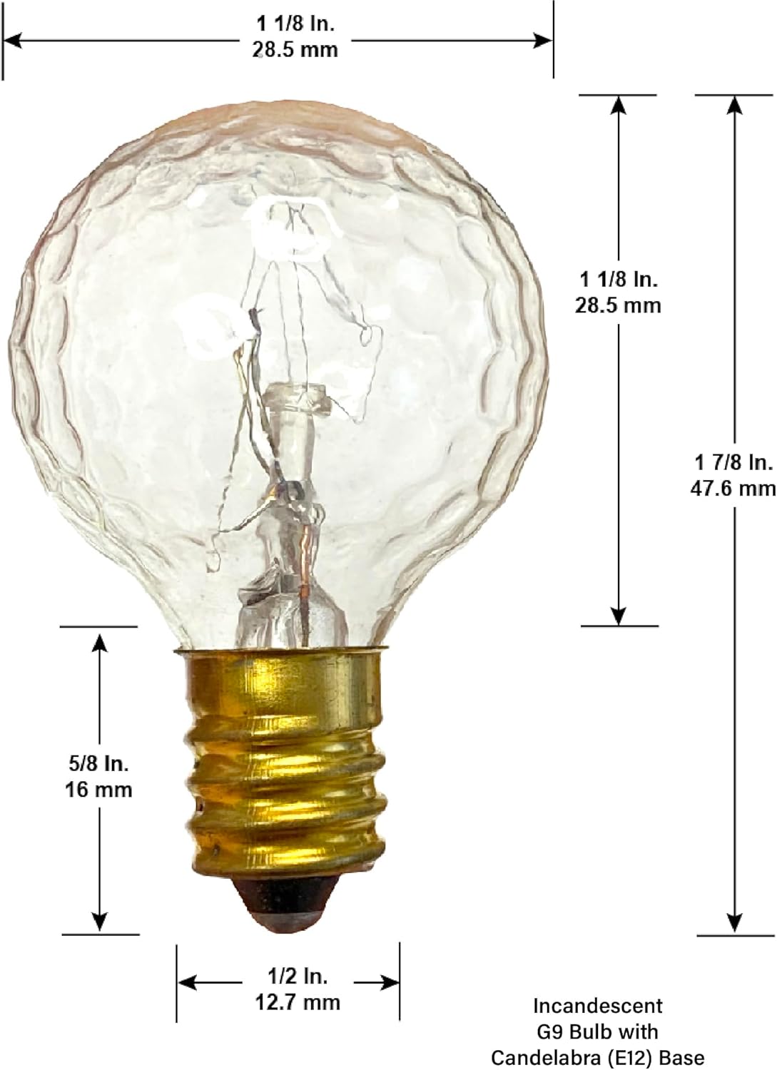 National Artcraft Random Blinking 7 Watt Incandescent Golf Ball Light Bulbs with Dimpled Surface - Five (5) Assorted Transparent Colors - (Pkg/10)
