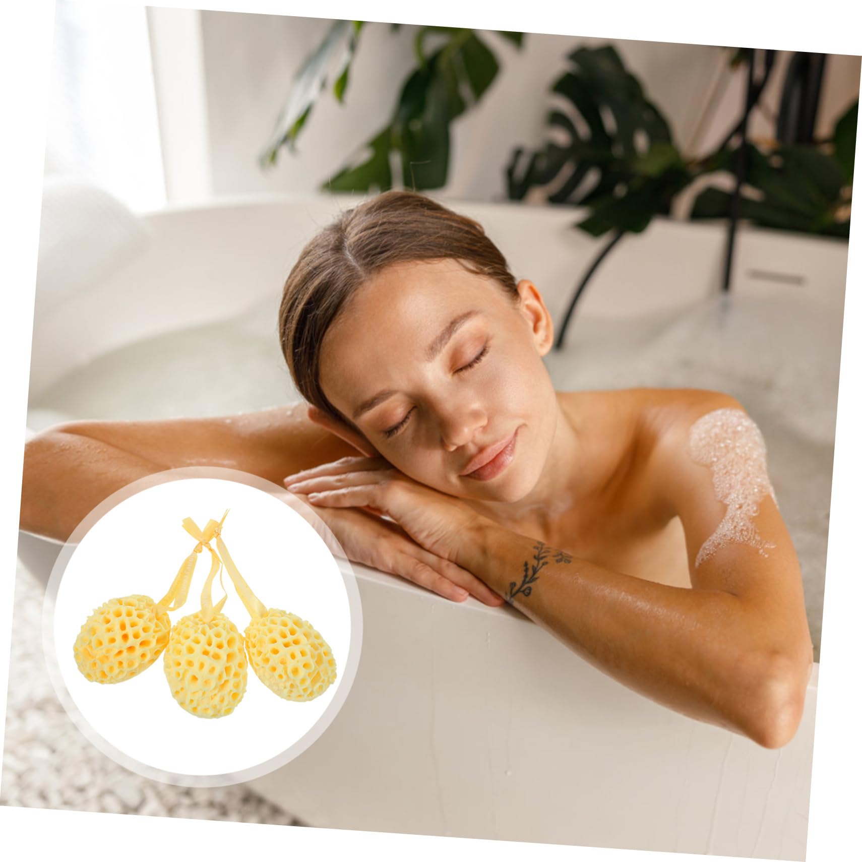 Happyyami 9 Stück Waben-Badeball-Duschschwamm Luffa Für Männer Körperschwämme Für Badewanne Natürliche Körperwaschmittel Für Herren Badeartikel Badezubehör Körperwaschschwamm