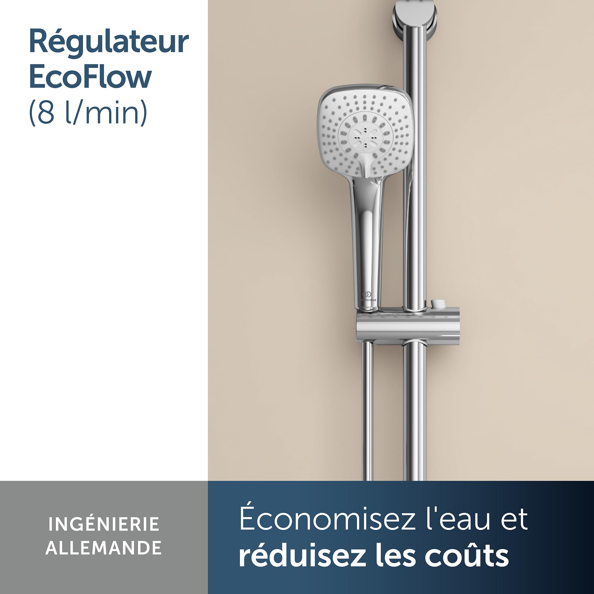 Ideal Standard B0003AA Idealrain Cube Douchette, Chromé