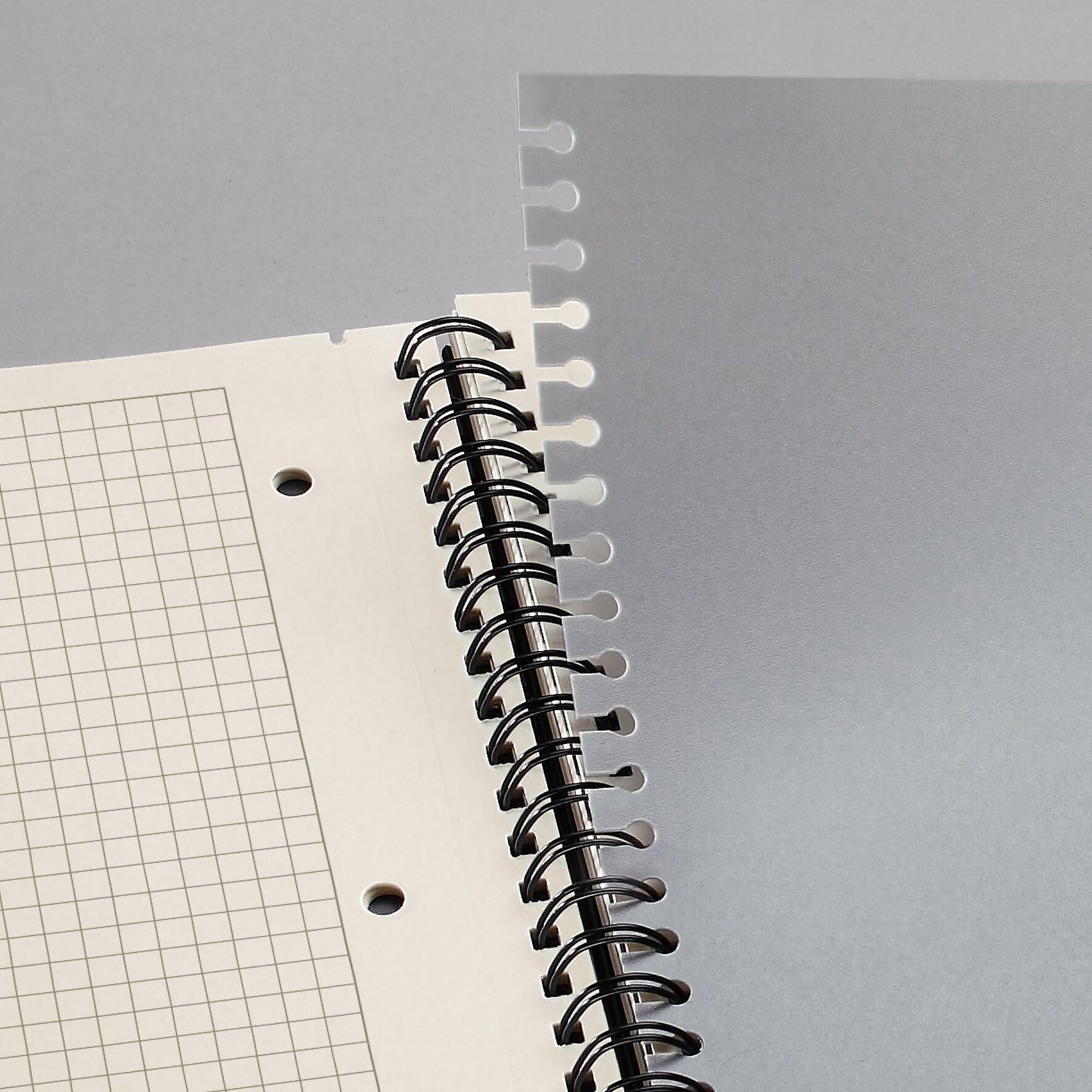 SIGEL Blocco note Conceptum A4 con spirale e copertina rigida - 3 pezzi | CO840, a quadretti, con divisori rimovibili, nero, come diario, bullet journal o quaderno creativo