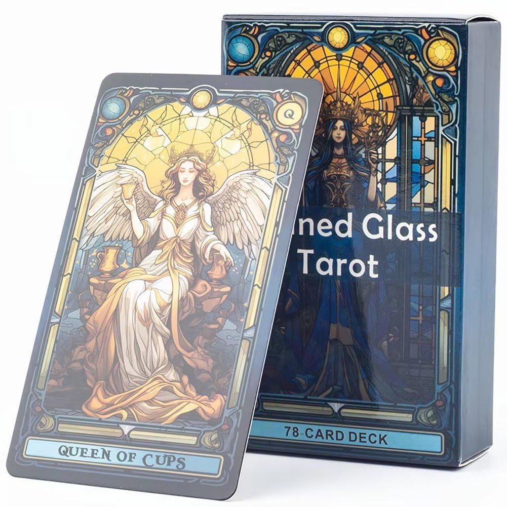 Keuyeo Mazzo Di Tarocchi 78 Carte 10,3x6 Cm - Gioco Di Divinazione Classico Per Principianti Ed Esperti - 3