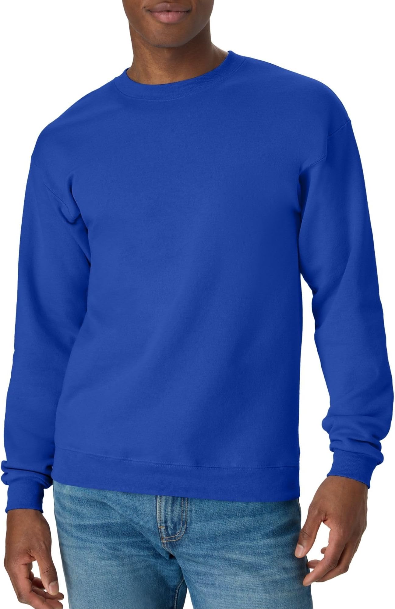 Men's Sweatshirt, EcoSmart Fleece Crewneck Sweatshirt, Cotton-Blend Fleece Sweatshirt, Plush Fleece Pullover Sweatshirt