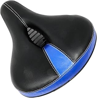 Laxzo ® Comfort Bike Seat - Most Comfortable Extra Wide Soft Wide Big Bum Saddle Seat for Men Women Senior, Universal Fit for Cruiser, Stationary, Spin Bikes & Outdoor Cycling