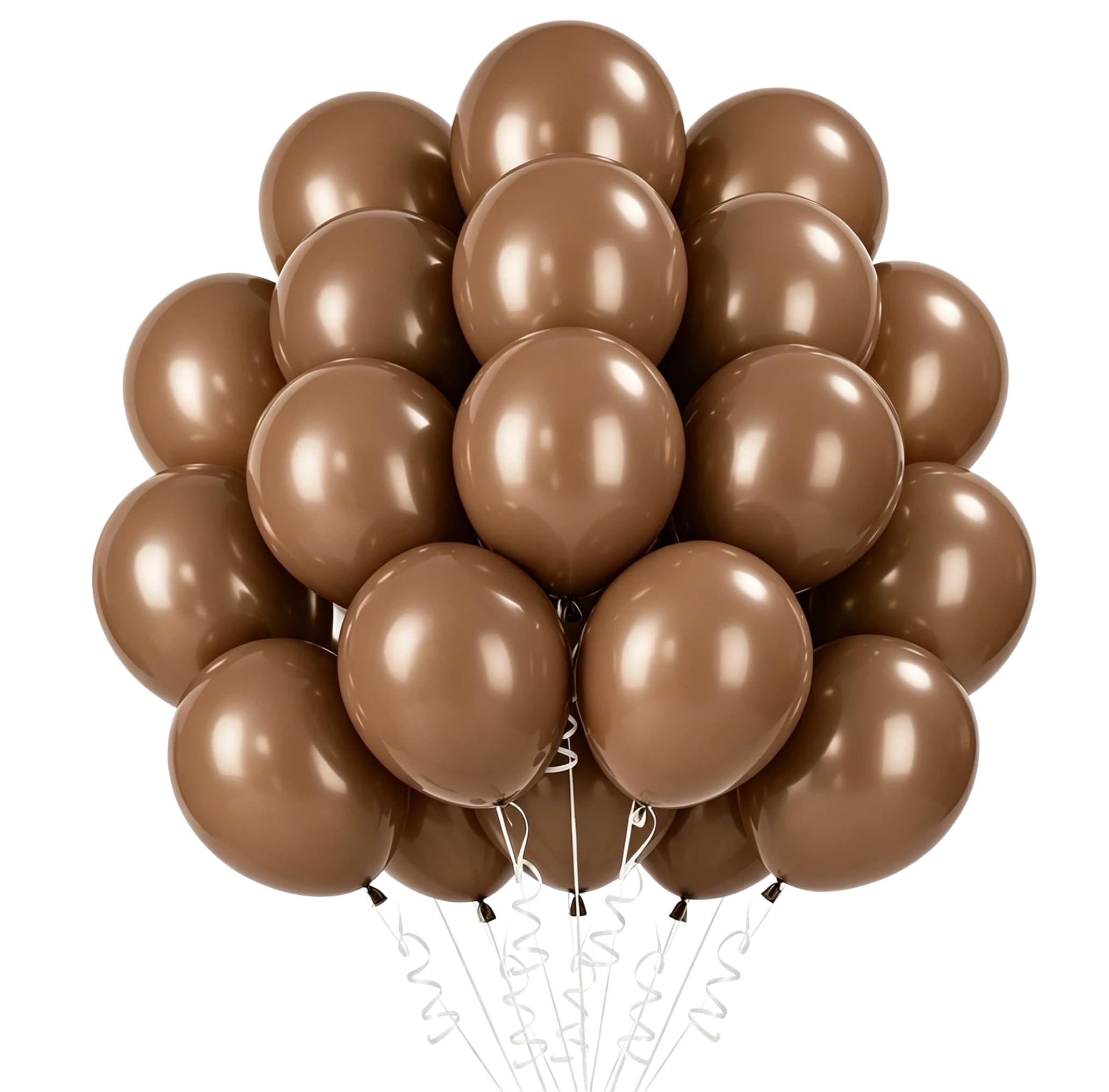Kakhi Balloons, Pack of 50 Kakhi Balloons, 12 Inch Coffee Latex Balloons Birthday, Light Brown Balloon, Party Decoration, Birthday, Wedding, Festival, Anniversary Decoration — image 1