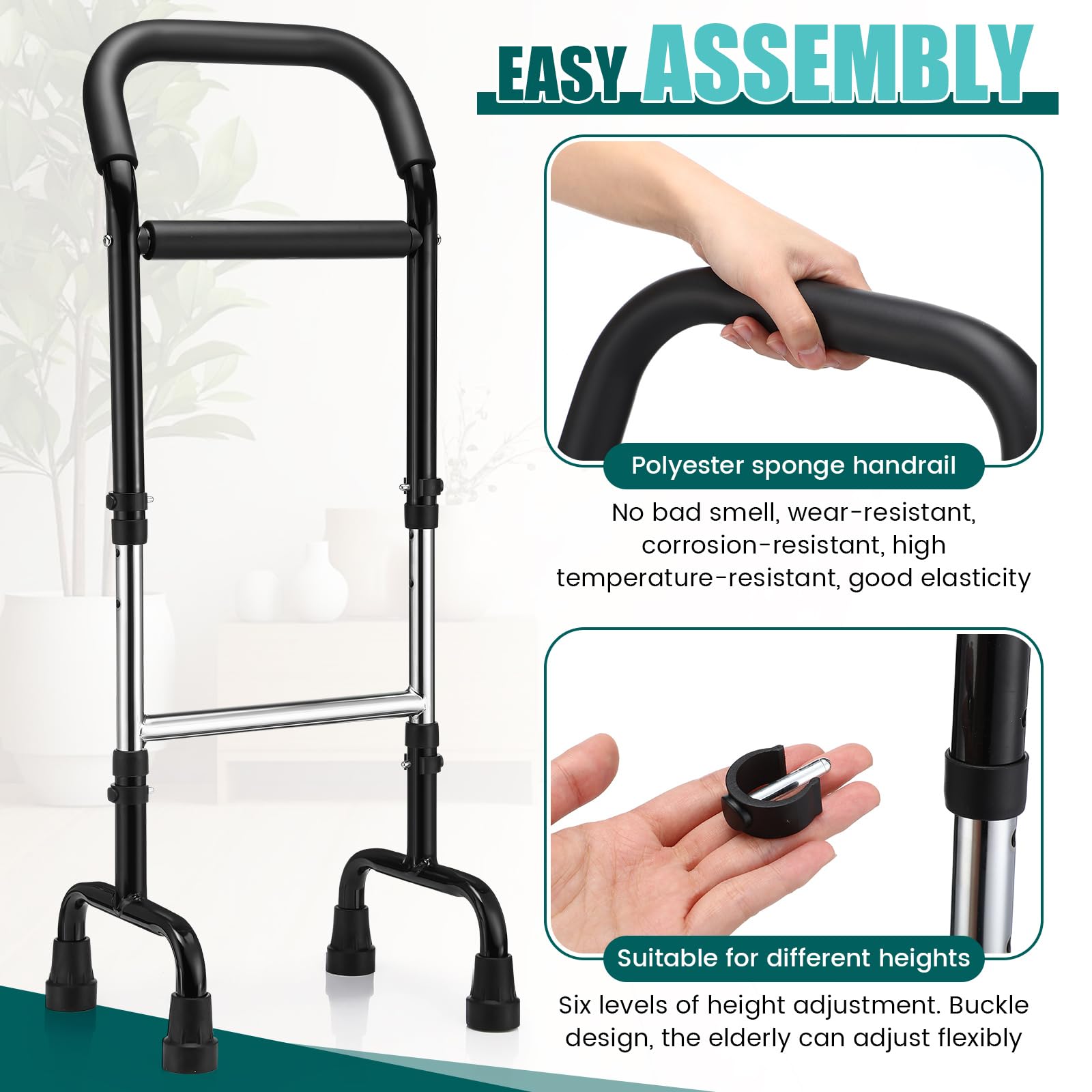 Walking Cane Stand Aid - Balance & Stability -5