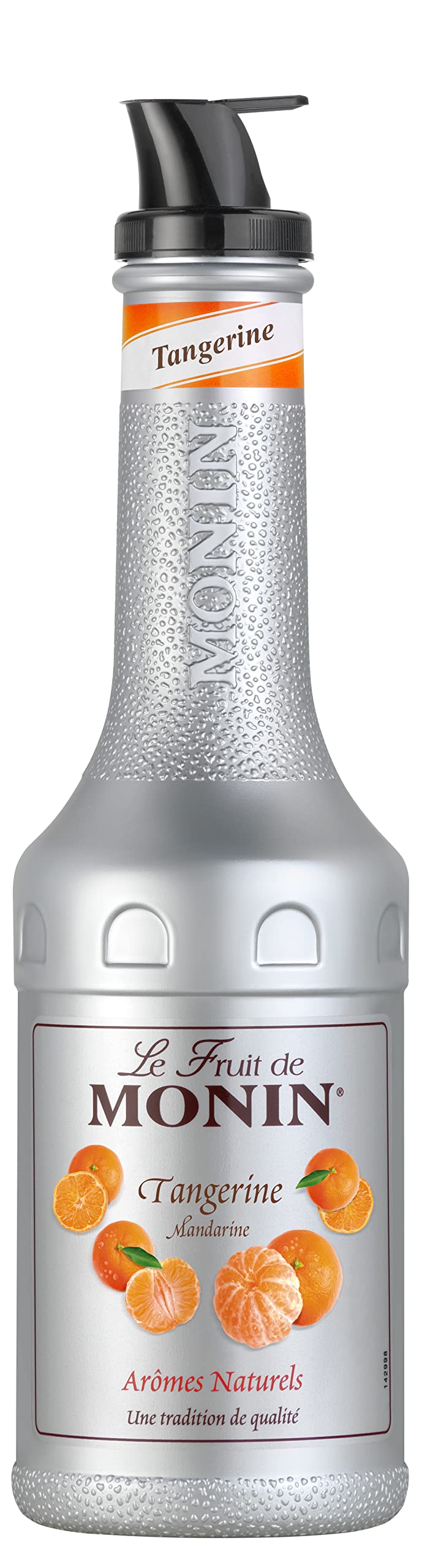 MONIN Tangerine Fruit Mix Puree 1 Litre for Cocktails, Smoothies and Mocktails. Vegan-Friendly, Allergen-Free, 100% Natural Flavours and Colourings. 2-in-1 Tangerine Puree and Sugar Syrup Hybrid