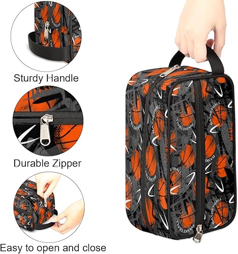 Miniatura 3 de Neceser de viaje para niños y hombres, kit de Dopp colgante impermeable para mujeres, bolsa de afeitar con gran capacidad para viajes, ducha