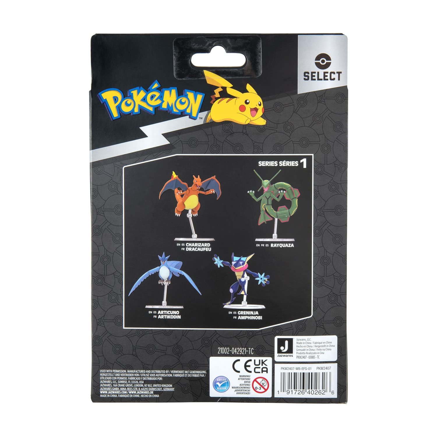Bandai - Pokémon - Figura coleccionista Charizard 12cm - JW2408 (Modelo Aleatorio)