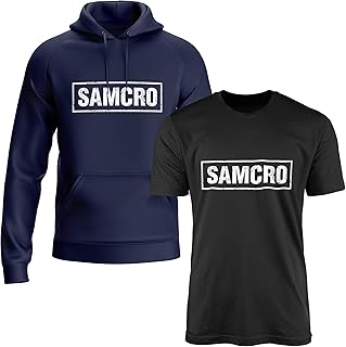 Sons of Anarchy Dwupak Samcro sweter z kapturem / koszulka T #3651
