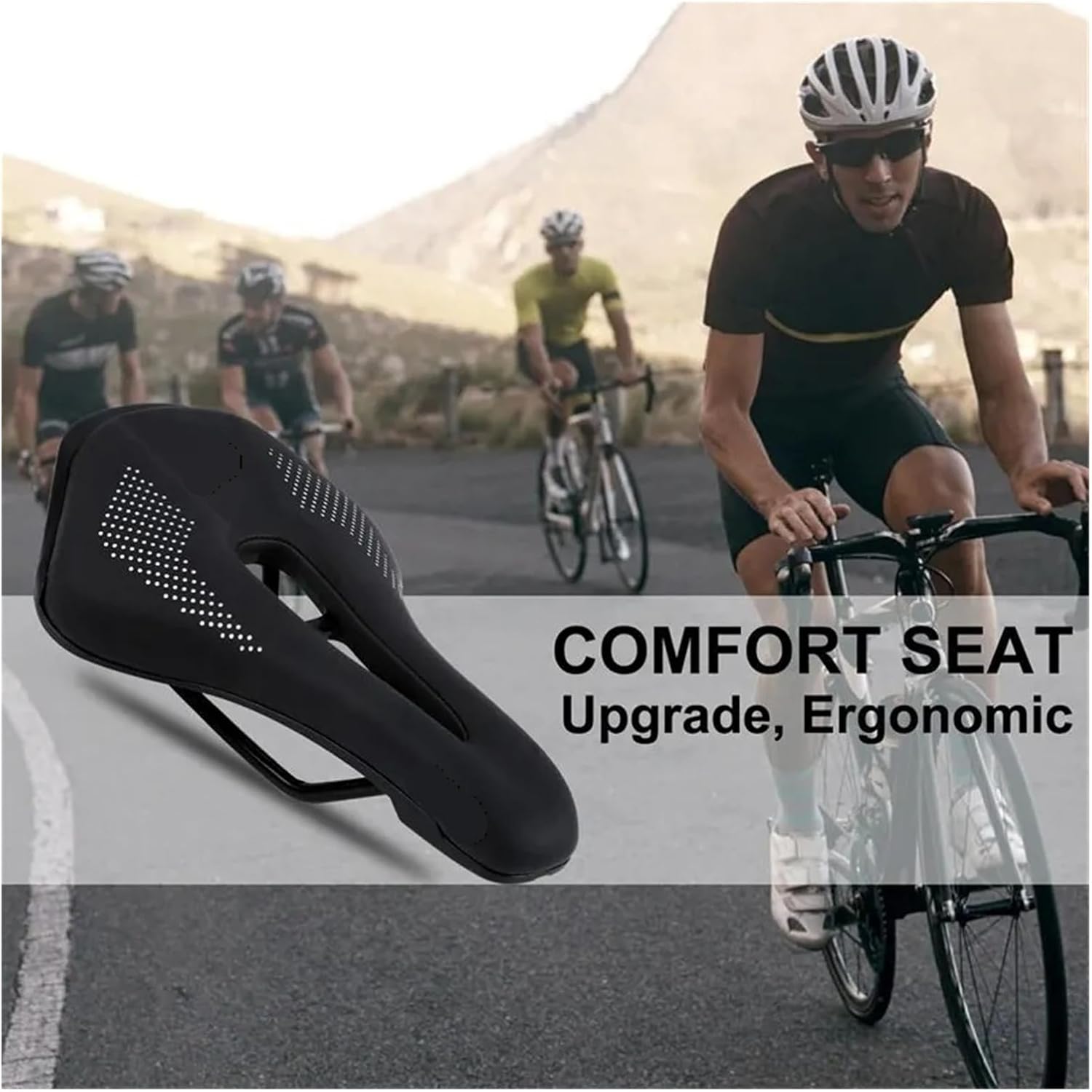 Ultralight Mountain Bicycle Saddle MTB Short Nose Road Bike Seat PU Leather Hollow Prostatic Saddle Bicycle Parts