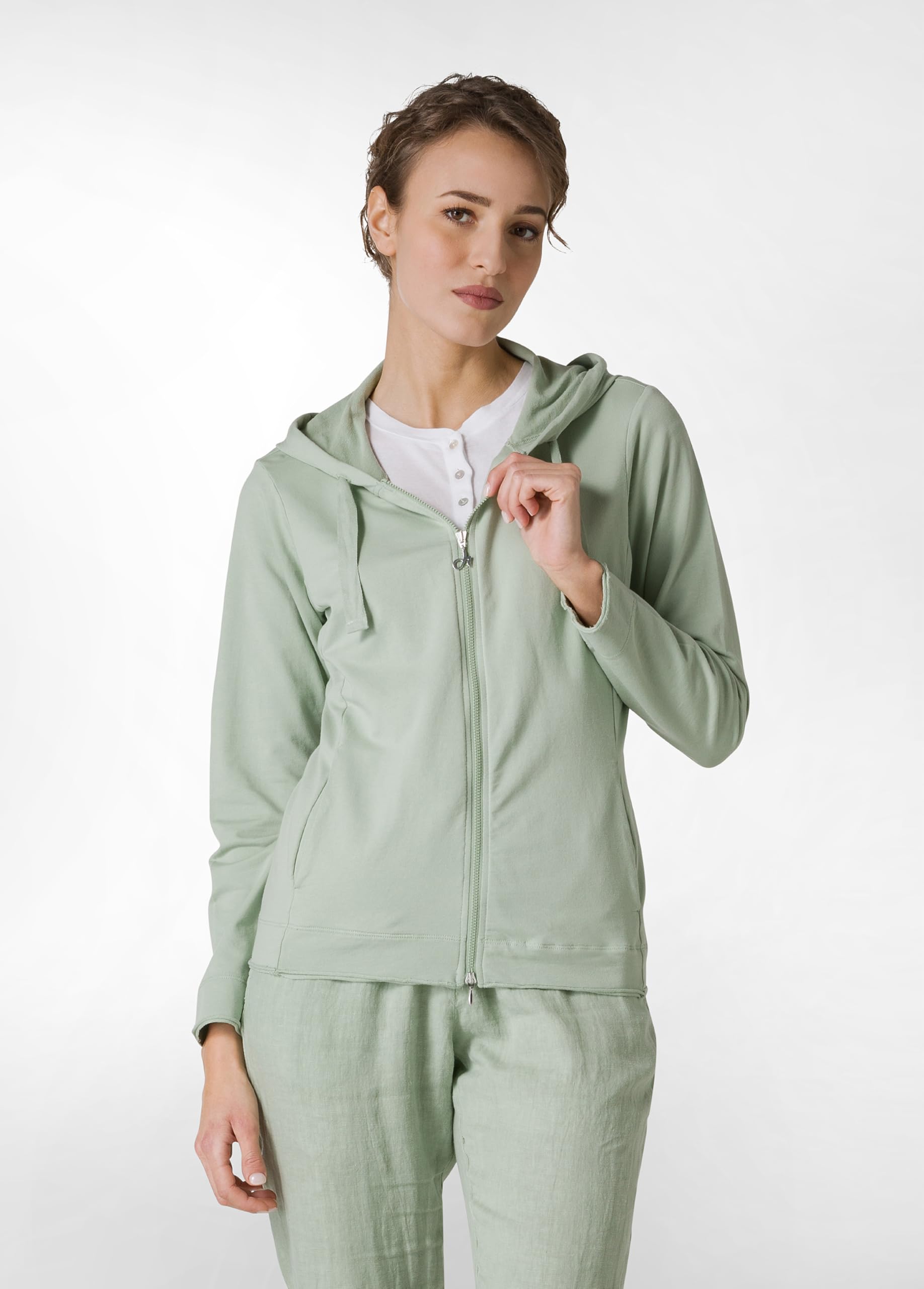 DEHA - Felpa in Cotone, con Tasche Laterali, con Coulisse, per Donna