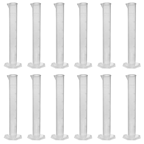 Miniatura 2 de EISCO Cilindro graduado de polipropileno, base octogonal, 1.7 fl oz (paquete de 12)