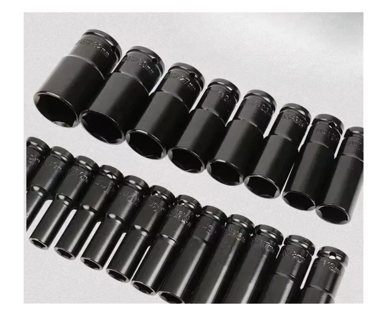 Jeu de douilles à chocs métriques Drive 8-24mm, clé profonde universelle