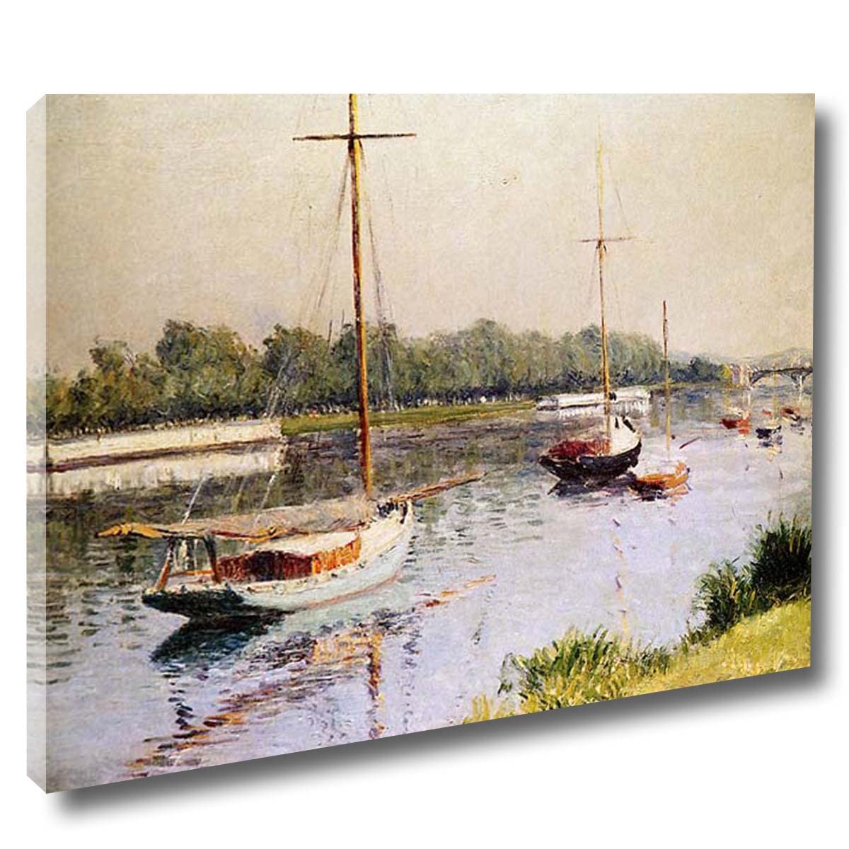 Impression sur toile Gustave Caillebotte mur vide solution prête à suspendre