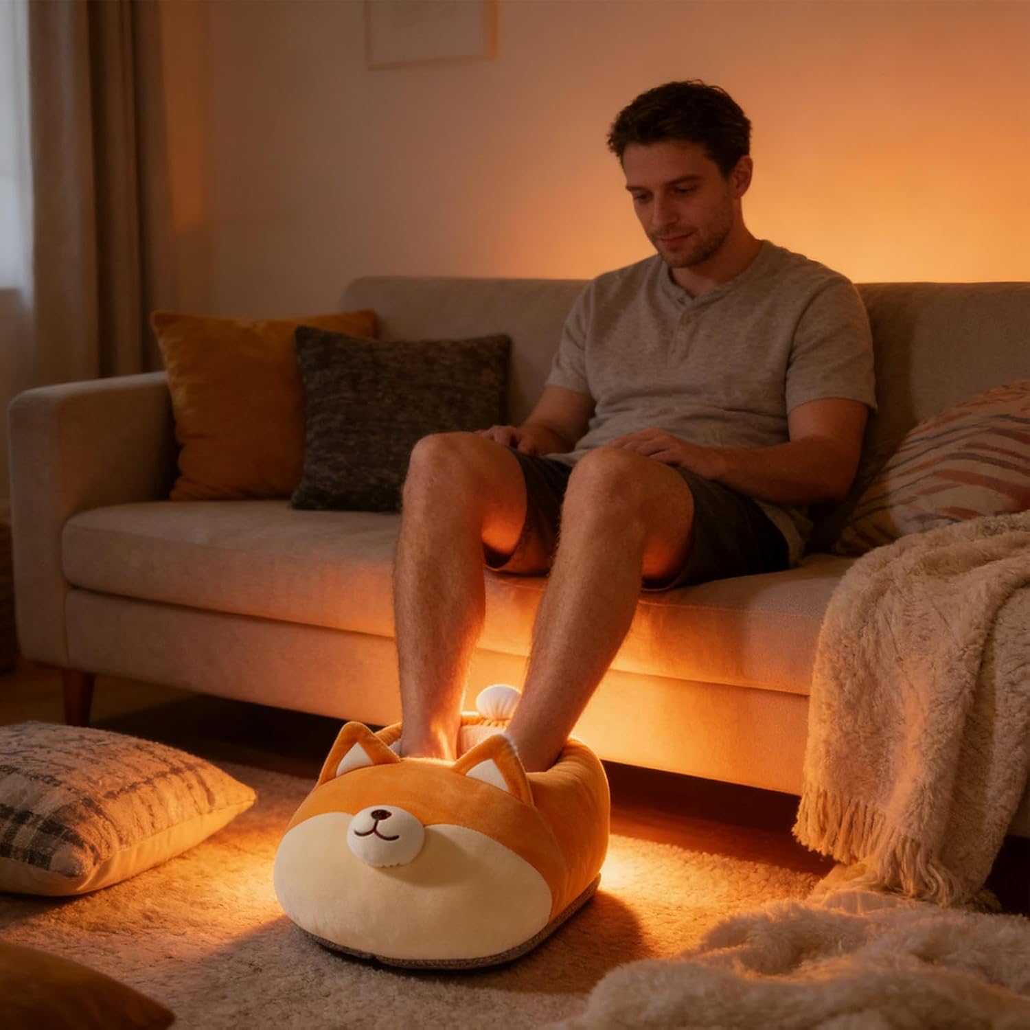 Electric Foot Warmer Pad - Three Level Heating Foot Rest, Thick Soft Warming Supplies for Cold Weather, Adjustable Heat Comfort Build, Winter Heating Category, Home Office Use