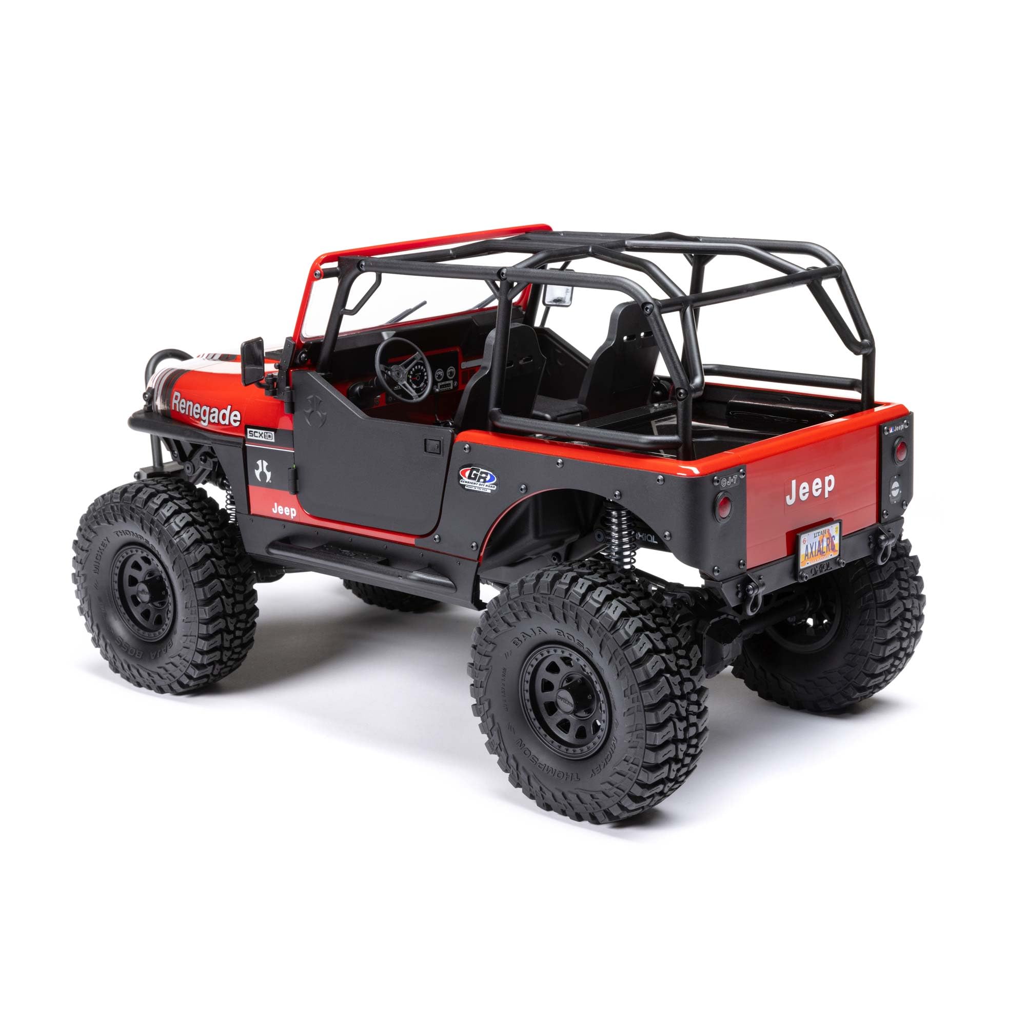 Amazon.com: Axial RC 卡車1/10 SCX10 III Jeep CJ-7 4WD 拉絲RTR (不