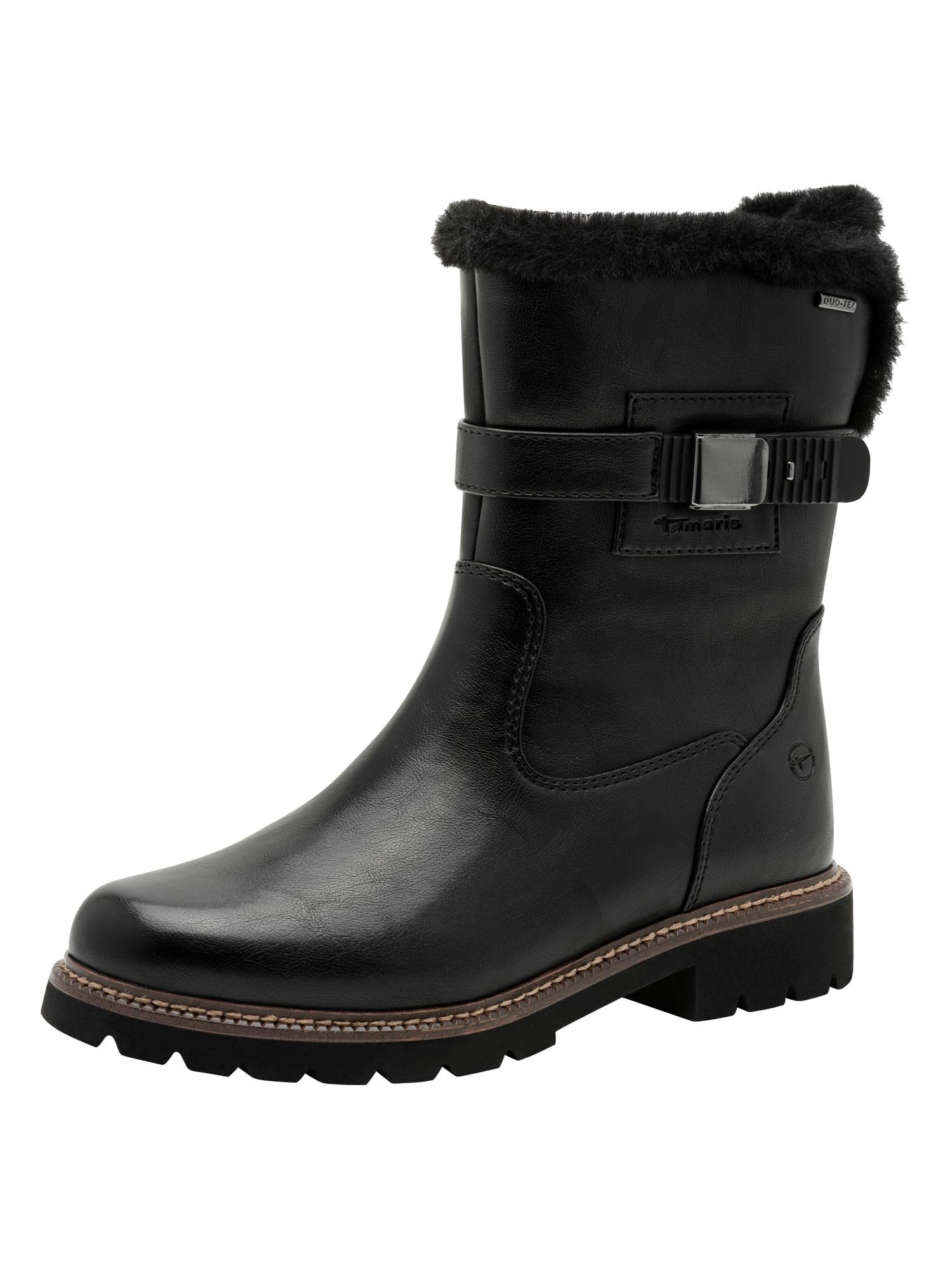 Tamaris Women's Flat Boots, black, 6.5 UK