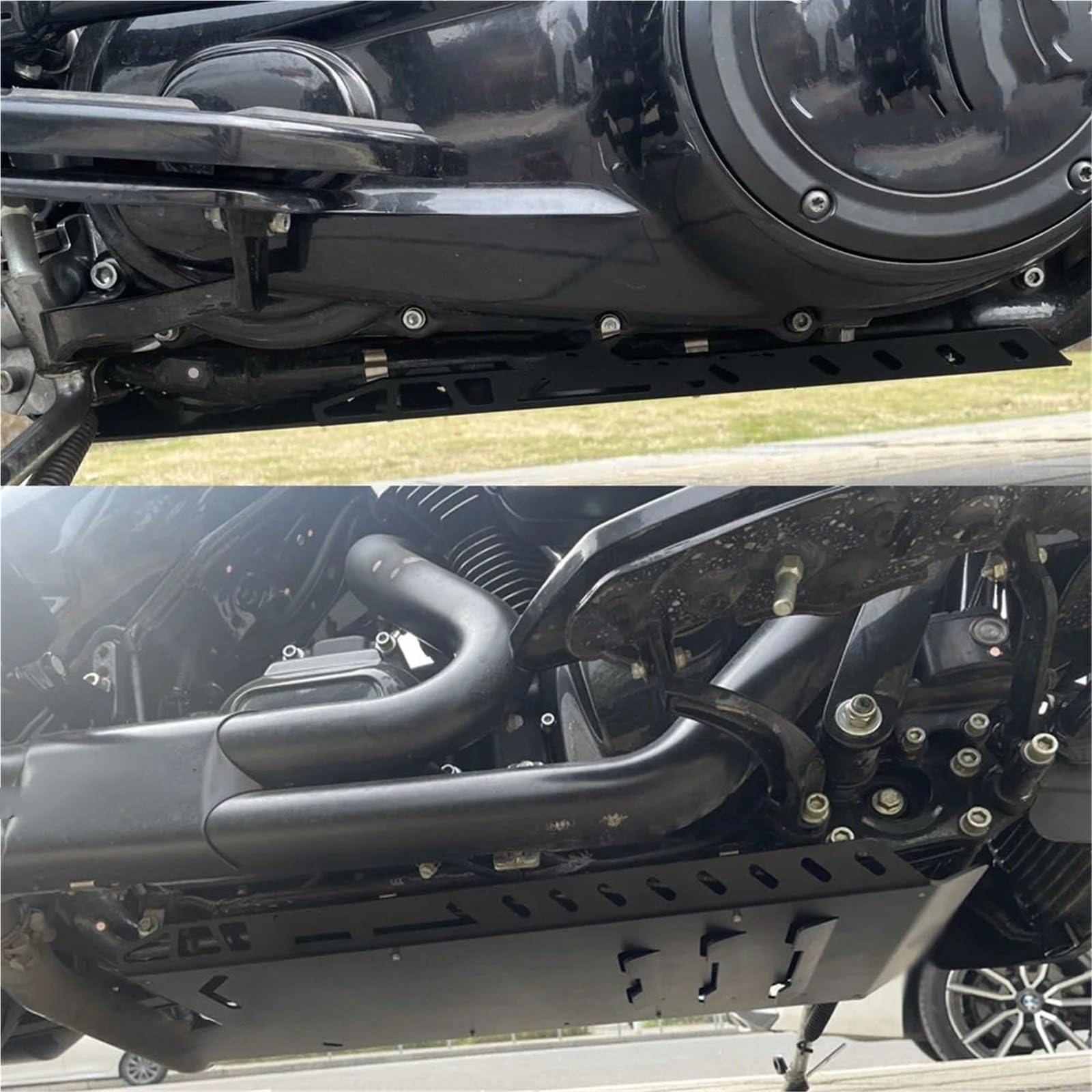 Per CVO Road Glide King Street 2014-2023 Piastra paramotore inferiore telaio base motore copertura motore Base del Motore