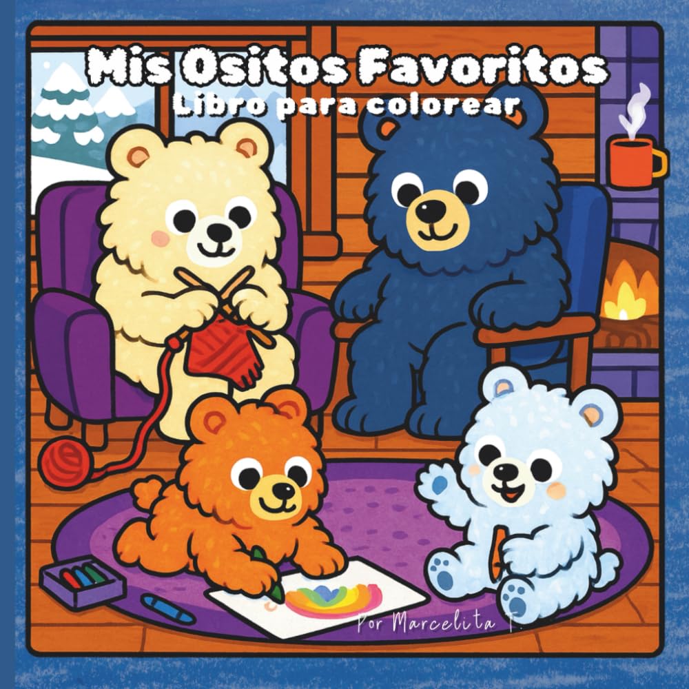 MIS OSITOS FAVORITOS: Libro para colorear